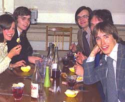 clockwise from left - Sue Duggan, Francis Wheen, Gareth Jones, Dave Peart, Andrew Green