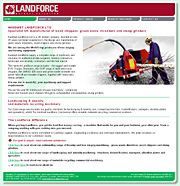 Hardmet Landforce - UK manufacturer of wood chippers, green waste shredders and stump grinders